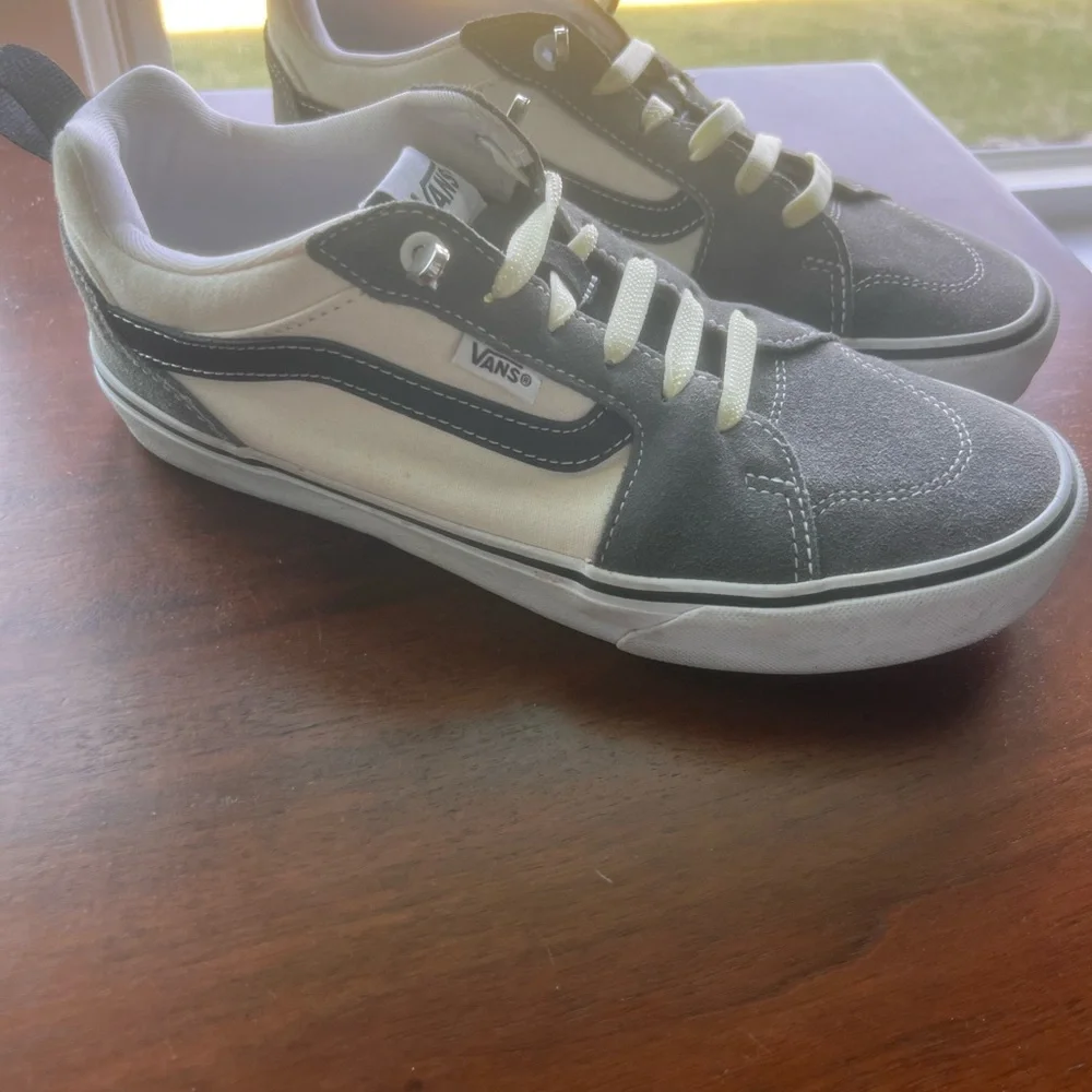 Vans classic Gray and Cream Sneakers - Picture 3 of 4